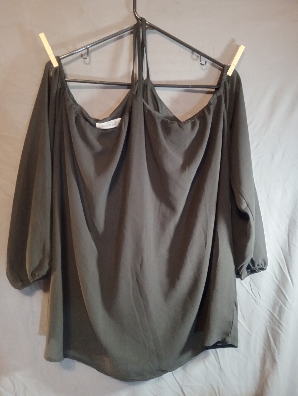 Vemvan Cold Shoulder Plus Size Women’s Top